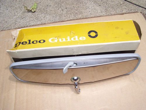 Nos vintage original gm delco guide day/night 64-72 rearview mirror chevy buick