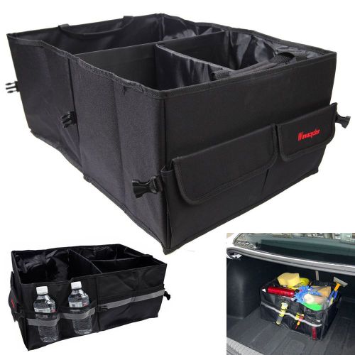 Premium trunk organizer - great cargo storage container for car truck or suv new
