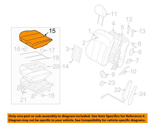 Subaru 64140aj04bwj seat cover
