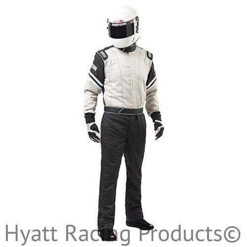 Buy Simpson Legend II Auto Racing Fire Suit SFI1 (Large / Gray) in