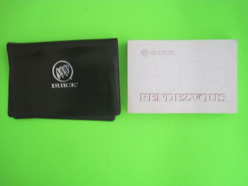 2002 buick rendezvous  owner's manual &amp; case *oem*