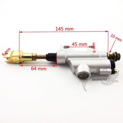 Rear foot brake master cylinder pump for 50-110 125 150 200 250cc moped atv quad