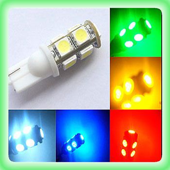 White 2x t10 194168 w5w 9leds 5050 smd car led bulb door licence plate light w29