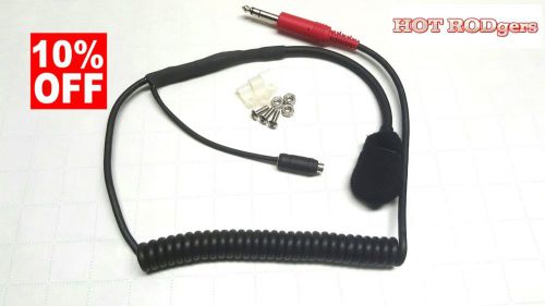 Racecar radio helmet harness nascar coiled cord w/mounting hardware