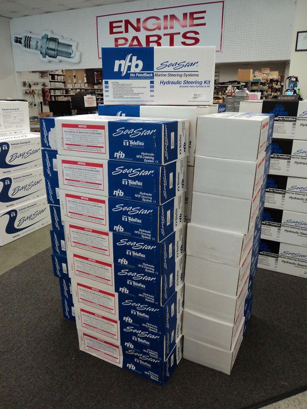 NEW TELEFLEX SEASTAR HYDRAULIC STEERING KIT HK6400A ~CYLINDER, HELM & FITTINGS~, US $719.00, image 2