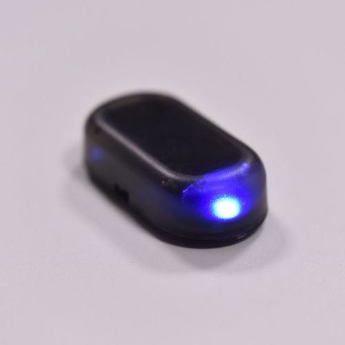 Fake solar car alarm led light security system warning theft flash blinking 0cn
