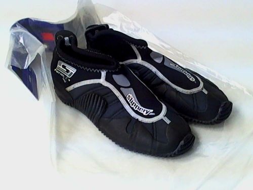 Slippery black gray formula shoe size xxsmall booty neoprene boatshoe diveshoe