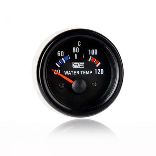 Universal 2&#034; 52mm black tinted 40-120 °c water temp smoke gauges car  meters