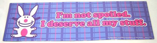 Happy bunny auto magnet i'm not spoiled