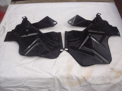 1956 ford fairlane victoria, under engine belly pans, right and left.