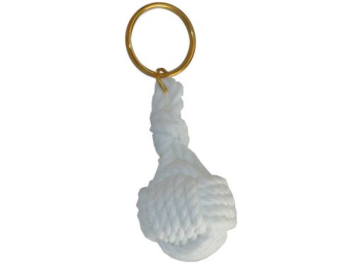 Marine monkey fist braided rope key chain for boat, gift – five oceans