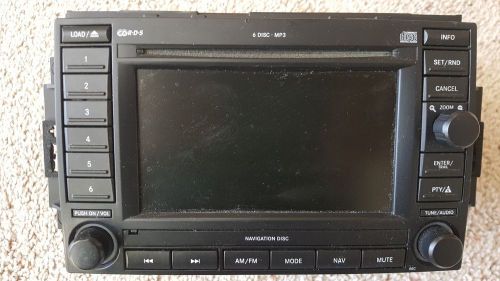 2006 dodge charger rt factory stereo with navigation disk,6 disk changer w/ mp3