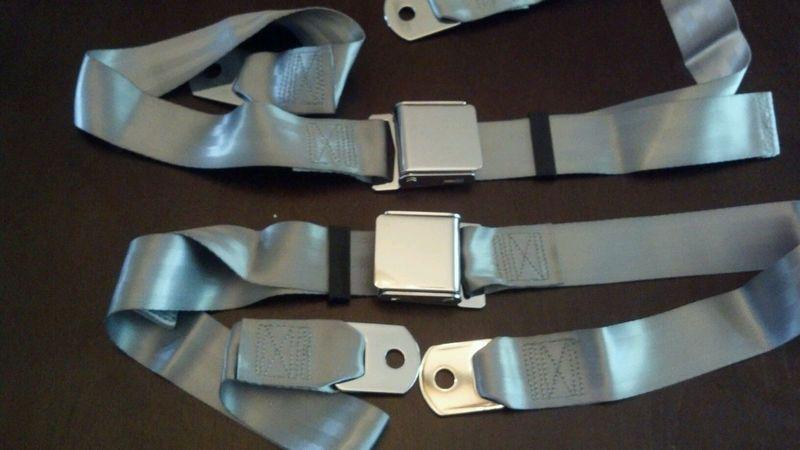 Grey seat belts vintage vw bug bus oval transporter thing squareback alfa mg mgb, US $79.99, image 6