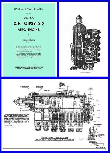 Gipsy six engine manual cd - dh88 comet, vega gull etc