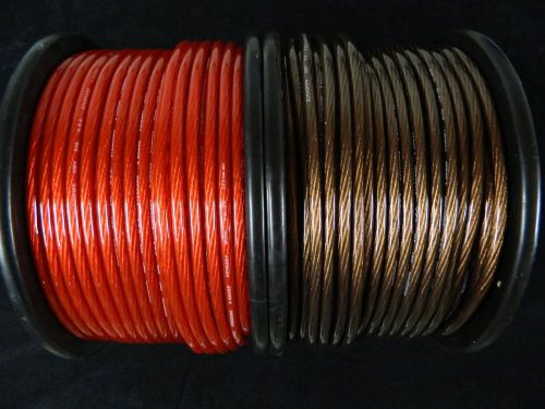 8 gauge wire 35 ft 25 red 10 black awg cable power ground stranded primary amp