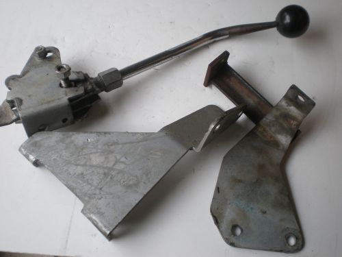 Vintage hurst 3 speed master shift w handle and brackets--camaro chevelle chevy