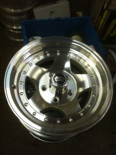 New american racing ar 23 polished aluminum wheel 15&#034;x7 &amp; 5x4&#034;3/4 bolt pattern