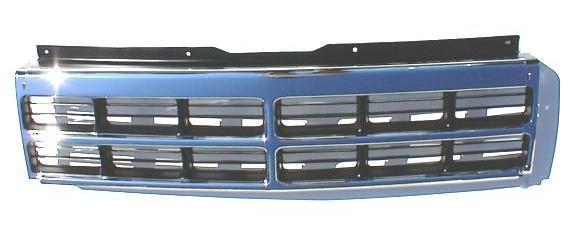 Chrome grille new 91 92 93 94 95 96 dodge dakota pickup