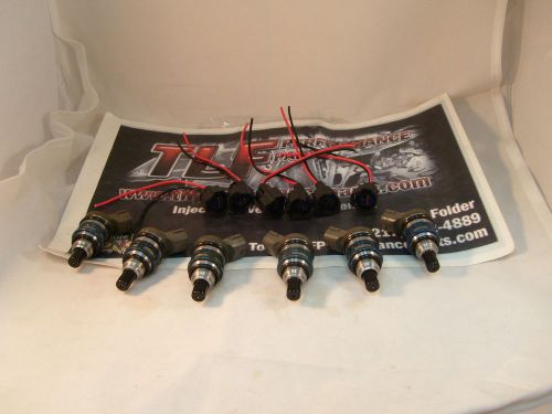 Fits nissan 1990-93 300zx n/a set of 6  270cc fuel injectors with new clips
