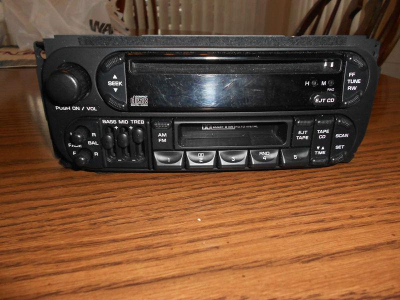 Buy Dodge Chrysler Factory Stereo Radio Cassette DVD P04858540AH A in ...