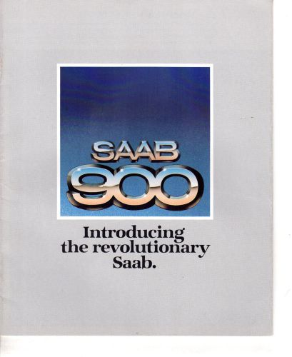 Original 1979 saab 900  sales brochure 32 page printed in sweden 1978 <> 207415