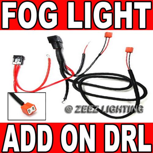 Buy H7 Relay Harness Wire Kit LED HID DRL Lamp AddOn Daytime Running