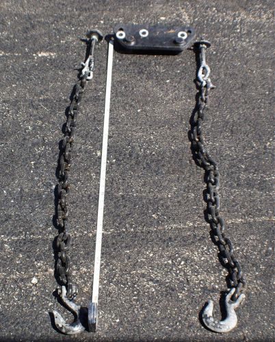 36" trailer safety chains assembly set with forged hook