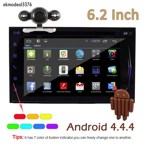 Pure android 4.4.4 double 2 din 7" car stereo gps radio bluetooth o touch screen