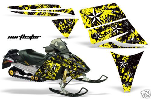 Amr racing wrap mxz ski-doo rev snowmobile sled graphics decal kit 03-09 ny