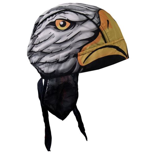 Biker bandana do rag headwrap skullcap beanie chef hat  bald eagle head