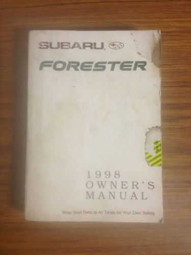 1998 subaru forester owners manual