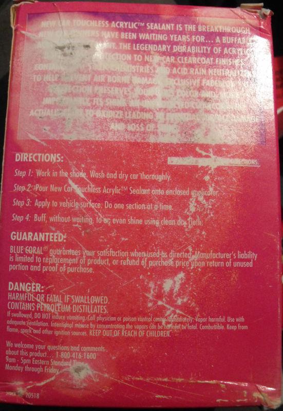 *NEW* BLUE CORAL New Car Touchless Clearcoat Sealant Acrylic 8 Fl Oz (236 ml), US $79.99, image 4