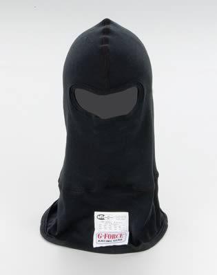 G-force racing head sock nomex single eyehole opening double layer black each
