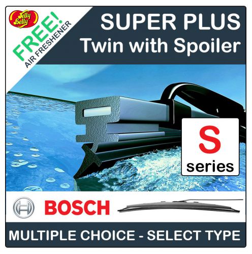 Bosch spoiler twin front windscreen wipers - specific car fitment (spoiler type)