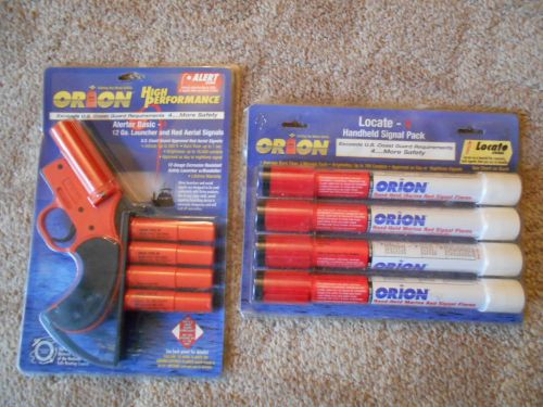 Orion alerter basic-4 (12-gauge) launcher red flare/aerial signal + 4 handheld