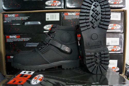 Joe rocket big bang 2.0 motorcycle leather  black boots mens size 9