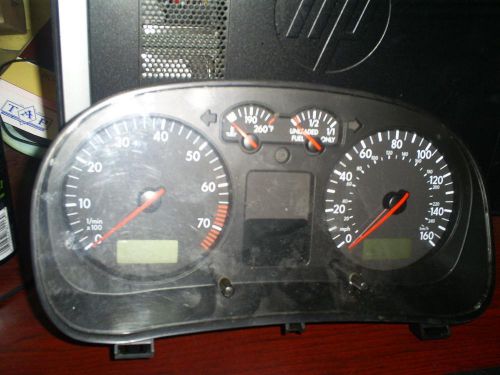 Volkswagen golf speedometer cluster; (cluster), htbk, w/o multifunction displa