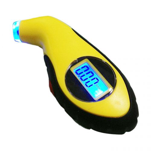 Lcd digital auto car motorcycle air pressure tire tyre gauge tester tool new
