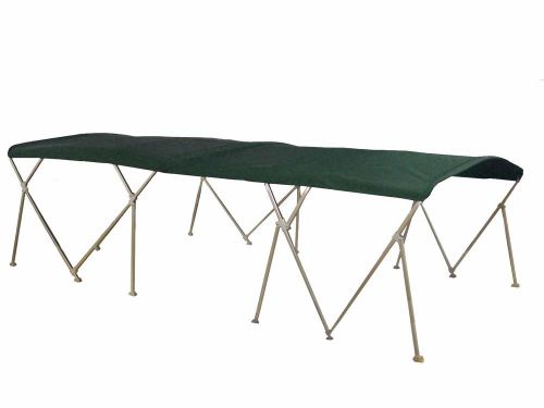 Double bimini top for pontoon boat 15' - 5 year warranty 1" frame metal