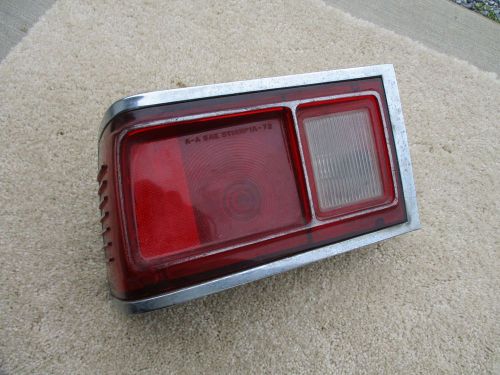 72 1972 amc hornet left taillight lens assembly used original