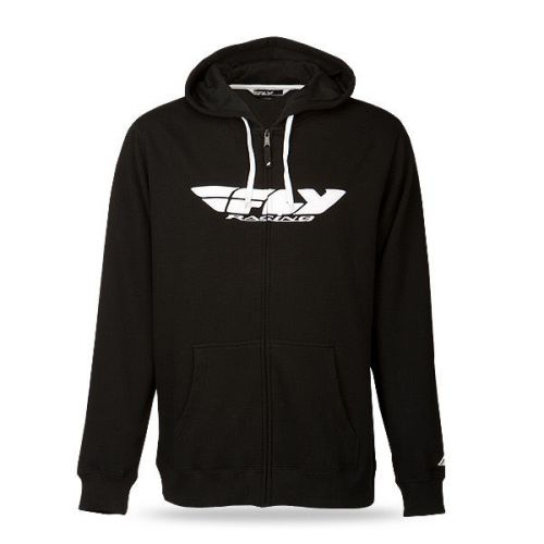 Fly racing corporate 2015 mens zip up hoody black