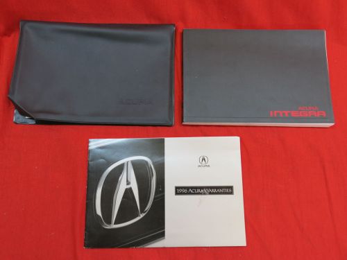 1996 acura integra owners manual with case guide books