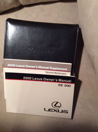 2000 lexus  es300 owners manual in case
