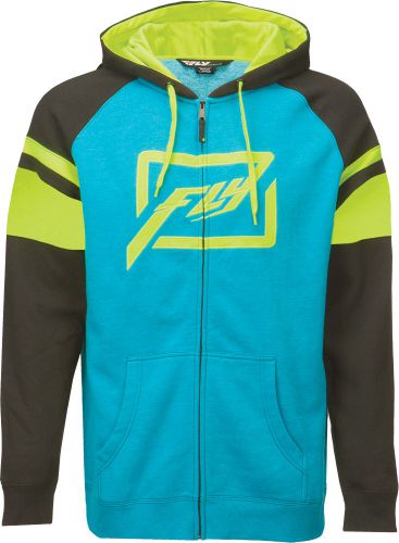 Fly racing adult threshold hoodie blue hoody s-2xl