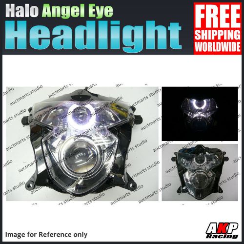For suzuki gsx-r 600 750 04-05 halo angel eye hid led headlight assembly whit gz