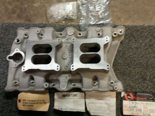 Nos offenhauser 360° dual quad intake manifold olds 5587 or 5706