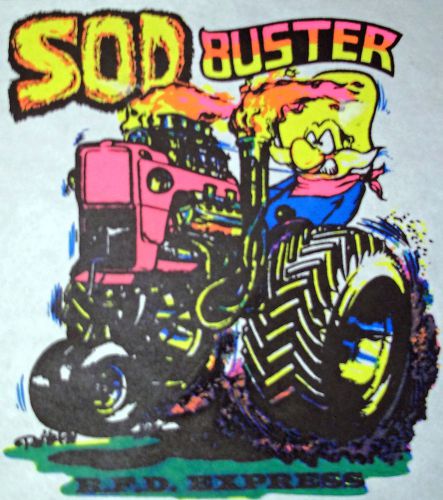 Sod buster tractor t-shirt  vintage  70's classic nos  s.m.l or xl    0222