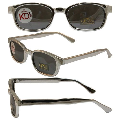 Jax teller- kd&#039;s original biker sunglasses, chrome frames e silver mirrored lens