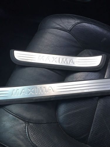 09-13 maxima driver (all 4) door rocker scuff plate sill molding trim 