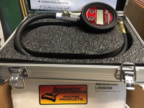 Longacre digital tire gauge 0-25 w/ball w/case